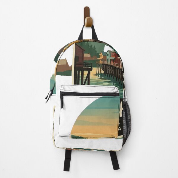 Item preview, Ketchikan Alaska Creek Street Vintage Travel Badge Sticker designed and sold by DetourDgn.