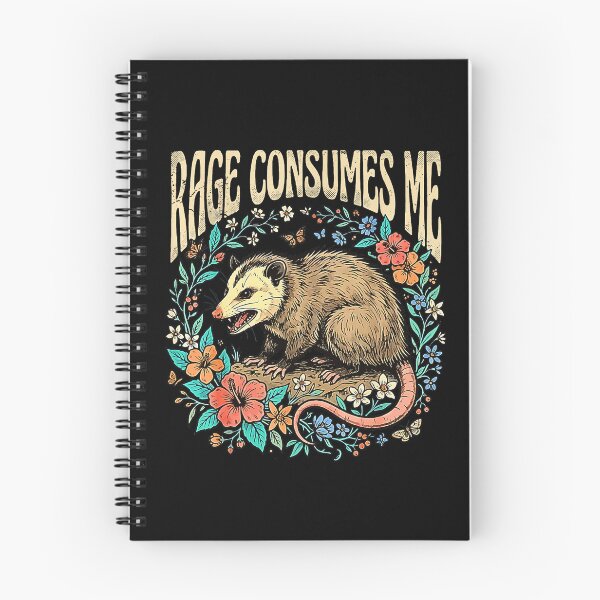 Item preview, Rage Consumes Me Vintage Floral Funny Possum designed and sold by Byhergawaa.