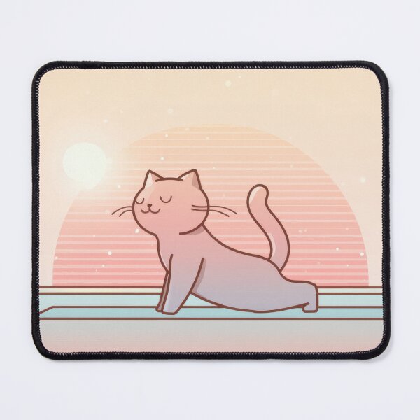 Item preview, Cat practicing yoga at sunrise designed and sold by anytka.