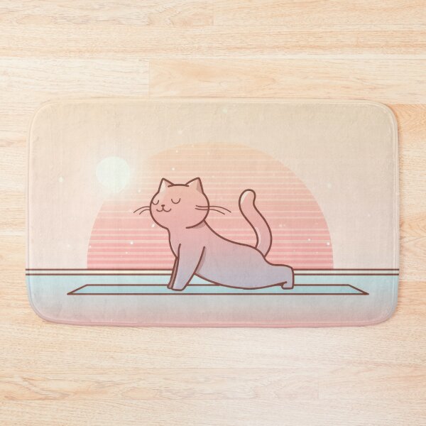 Item preview, Cat practicing yoga at sunrise designed and sold by anytka.