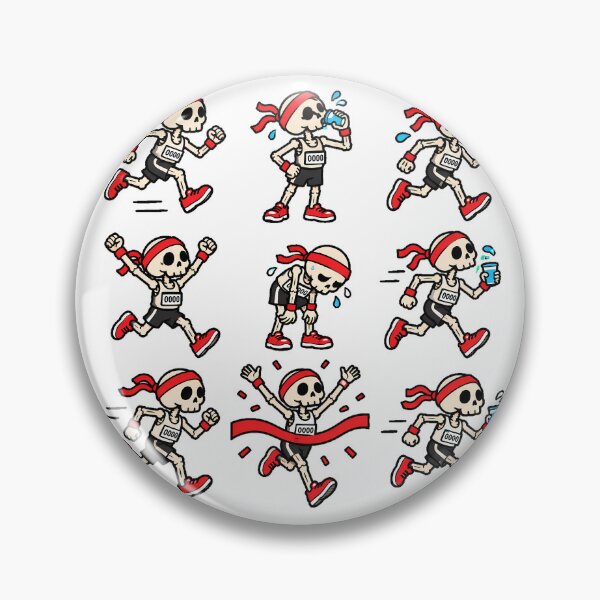 Item preview, Skeleton Runner Race Journey Marathoner designed and sold by chattsuede.