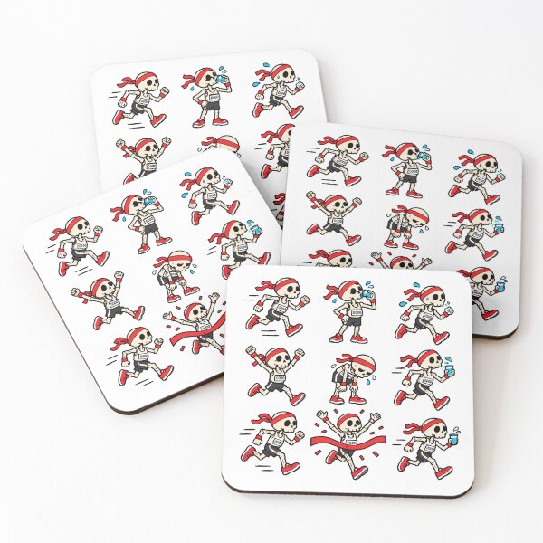 Item preview, Skeleton Runner Race Journey Marathoner designed and sold by chattsuede.