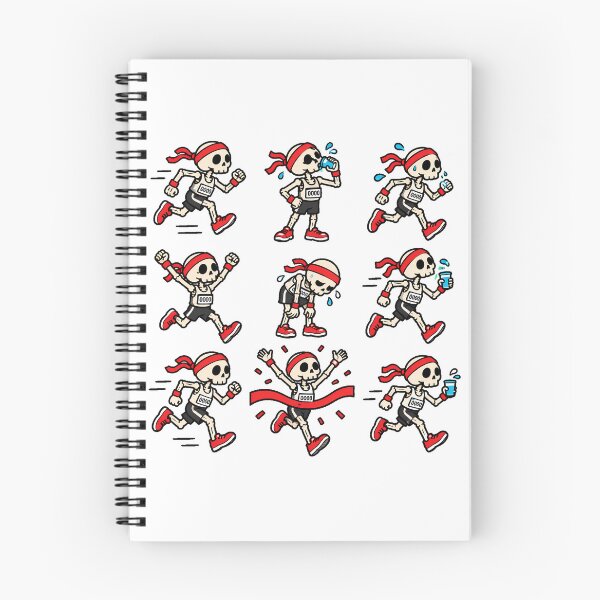 Item preview, Skeleton Runner Race Journey Marathoner designed and sold by chattsuede.