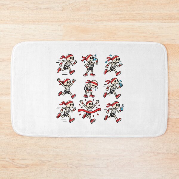 Item preview, Skeleton Runner Race Journey Marathoner designed and sold by chattsuede.