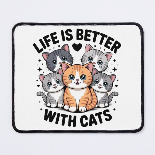 Item preview, Life Is Better With Cats Cute Cat Lover Design designed and sold by aloksahu123.