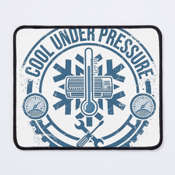 Item preview, Cool Under Pressure HVAC Tech Badge designed and sold by Odd-jack.