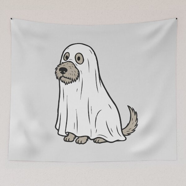 Item preview, Scruffy Ghost Dog designed and sold by Gkinoki.