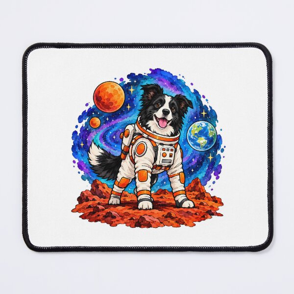 Item preview, Collie Astronaut Cosmic Explorer Dog Lover designed and sold by chattsuede.