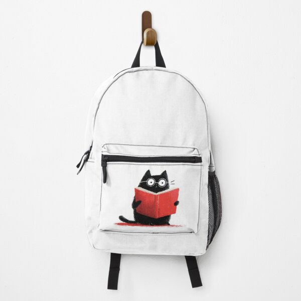 Item preview, Black cat reading a red book designed and sold by anytka.