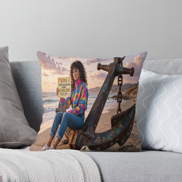 Item preview, La Sirena 80s Girl on Giant Anchor - RIFA $1,000,000 - Vintage Beach Poster Art designed and sold by HydStyle99.