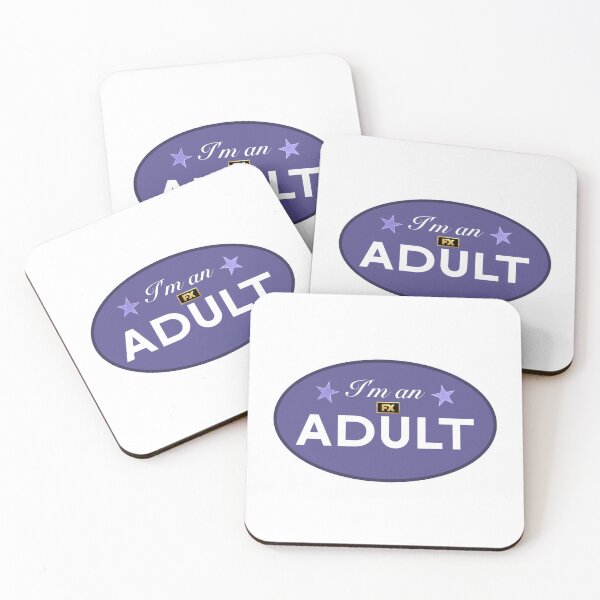 Item preview, I'm an adult sticker purple designed and sold by rilesweir.
