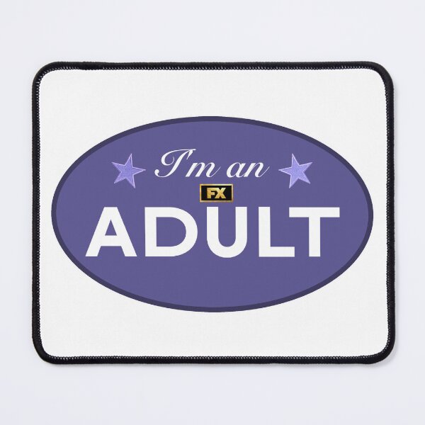 Item preview, I'm an adult sticker purple designed and sold by rilesweir.