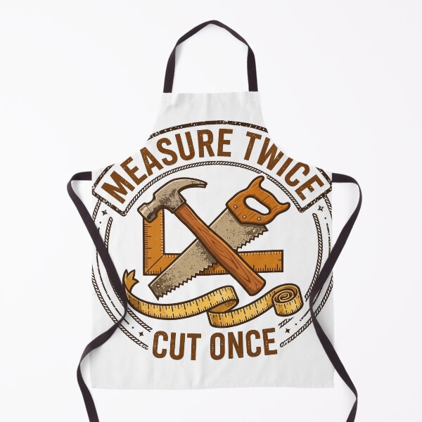 Item preview, Measure Twice Cut Once Carpenter Badge designed and sold by Odd-jack.