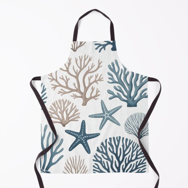 Item preview, Coastal Coral and Starfish Ocean Pattern designed and sold by NatArtSA.