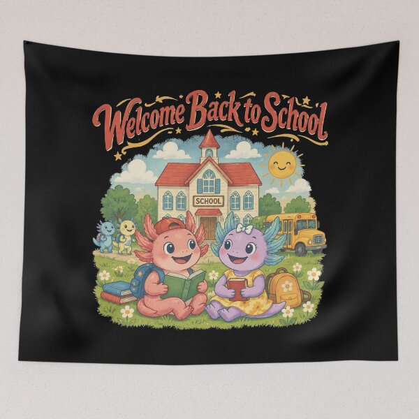 Item preview, Axolotl Back To School designed and sold by ClaireCum.