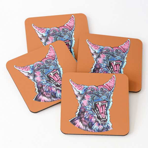 Item preview, Recreational Hazard ~ Colourful German Shepherd Pop Art designed and sold by wolveshaunt.