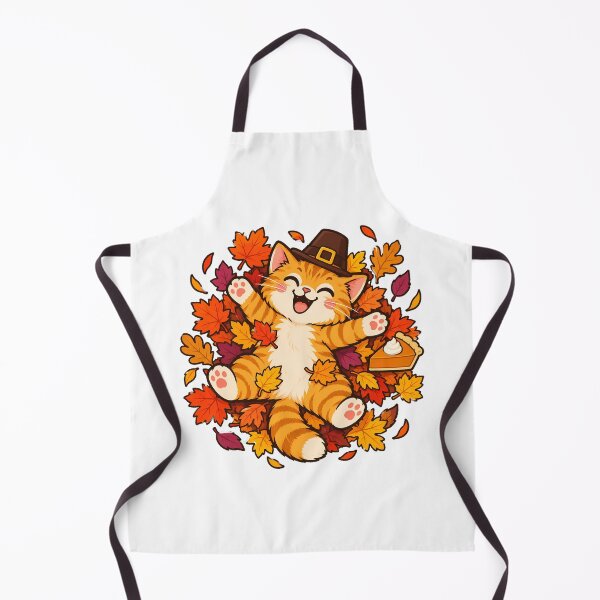 Item preview, Pilgrim Cat Leaf Angel Thanksgiving designed and sold by chattsuede.