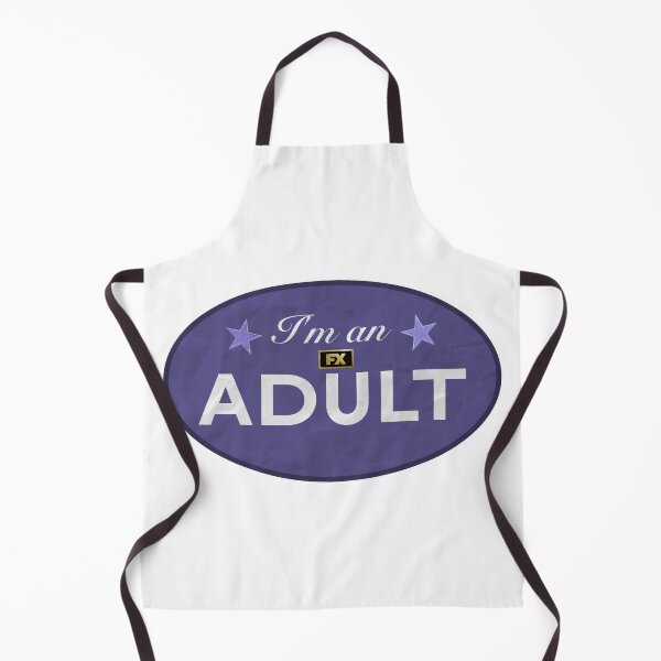 Item preview, I'm an adult sticker, purple, crinkled effect designed and sold by rilesweir.