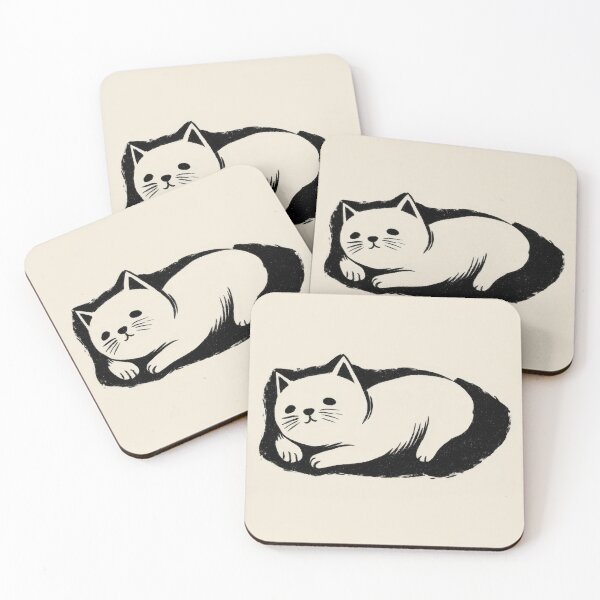 Item preview, Cute cat art on a plain bg designed and sold by anytka.