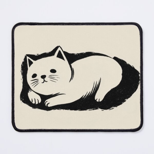 Item preview, Cute cat art on a plain bg designed and sold by anytka.