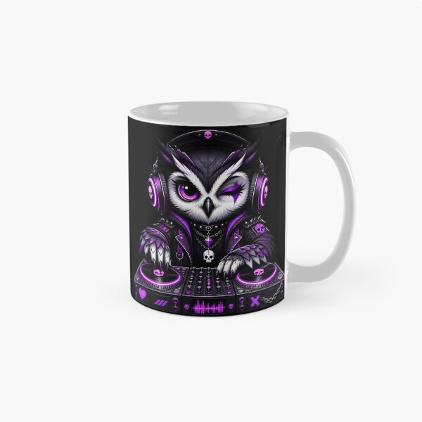 Item preview, Cyber Goth DJ Owl designed and sold by LazyDayzCo.