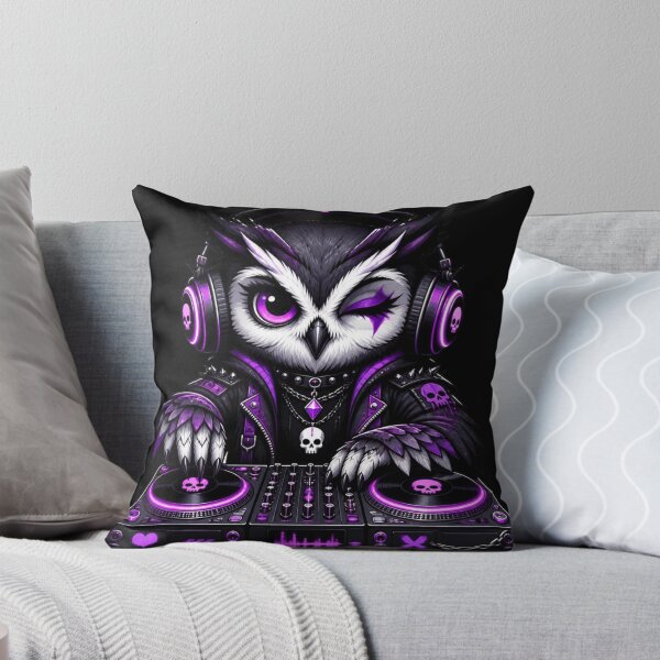 Item preview, Cyber Goth DJ Owl designed and sold by LazyDayzCo.