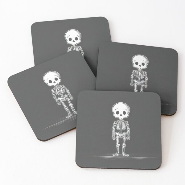 Item preview, Cartoon skeleton on gray background designed and sold by anytka.