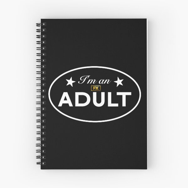 Item preview, I'm an adult black sticker designed and sold by rilesweir.