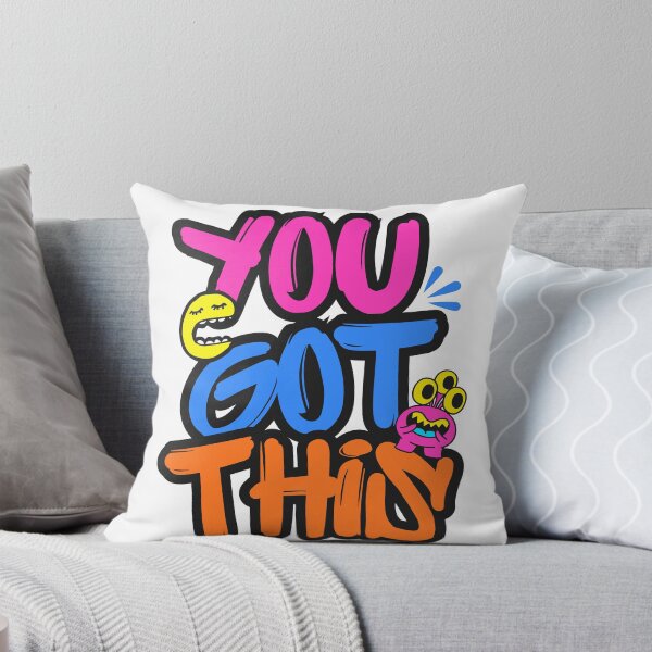 Item preview, You Got This Colorful Cartoon Monster Motivational Quote designed and sold by serotonin75114.