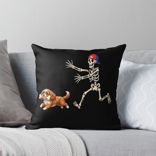 Item preview, Cavapoo skelton Halloween Shirt, Cute Ghost Dog Pumpkin Tee designed and sold by Anime  ⭐⭐⭐⭐⭐.