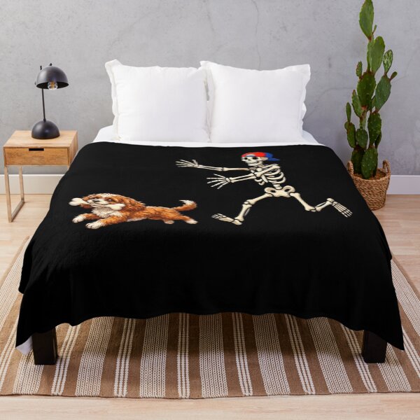 Item preview, Cavapoo skelton Halloween Shirt, Cute Ghost Dog Pumpkin Tee designed and sold by Anime ⭐⭐⭐⭐⭐.