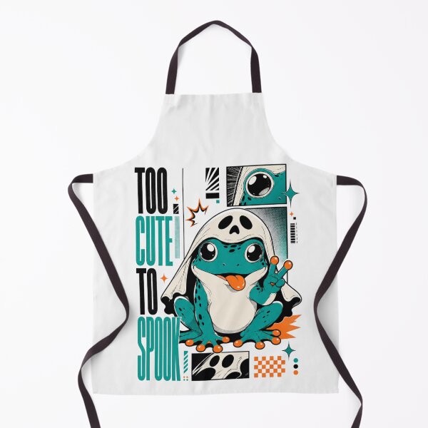 Item preview, Too Cute To Spook Anime Frog Graphic Poster T-Shirt | Cute Toad Ghost Costume Peace Sign Gift designed and sold by illeN-Art-World.