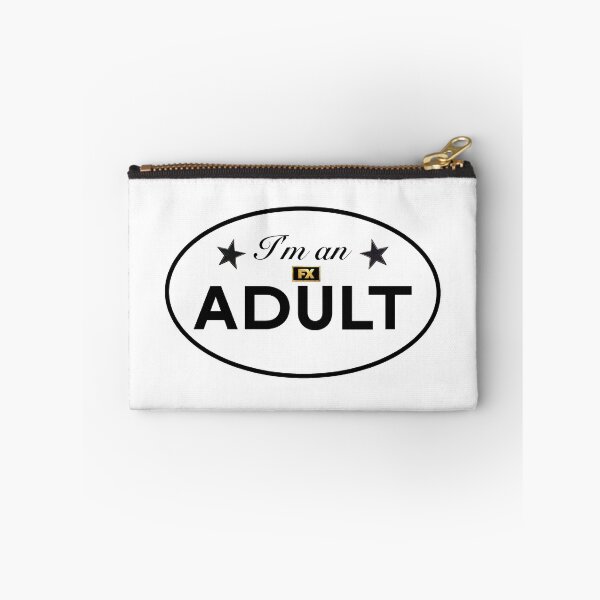 Item preview, I'm an adult white sticker designed and sold by rilesweir.