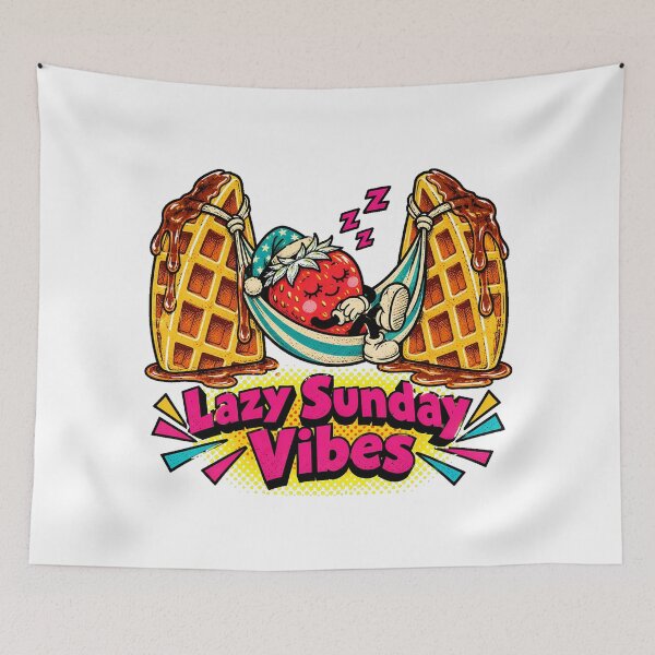 Item preview, Sunday Vibes Strawberry Waffle Morning Lover designed and sold by chattsuede.