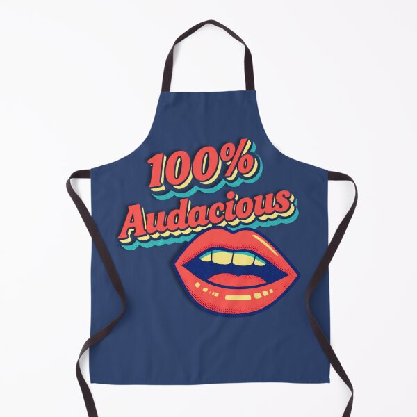 Aperçu de l'œuvre Lèvres rétro groovy 100% audacieuses - Citation impertinente des années 70 créée et vendue par pulse_retail.