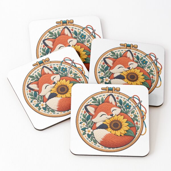Item preview, Needlepoint Club Floral Animals & Cottagecore Embroidery Art designed and sold by Georain.