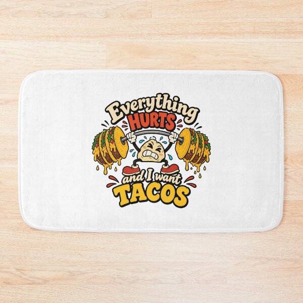 Item preview, Taco Workout Cartoon Struggle Lift Gym Enthusiast designed and sold by chattsuede.