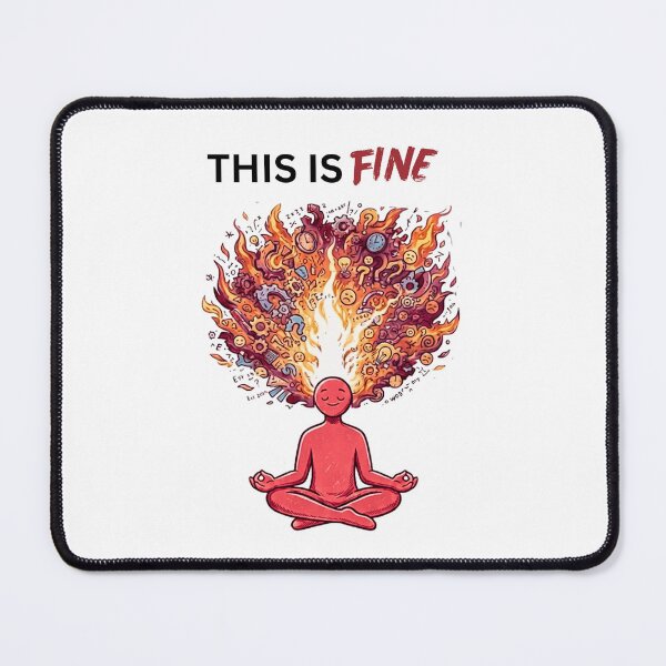 Item preview, This Is Fine - Calm Outside Chaos Inside Sarcastic Design designed and sold by Specialdesign10.