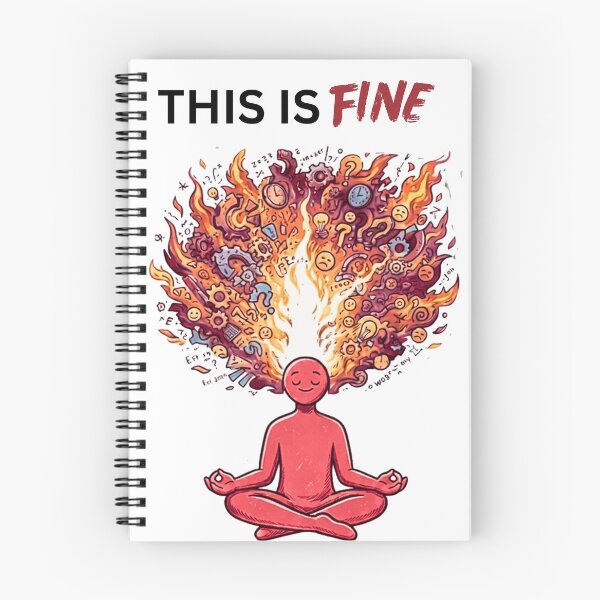 Item preview, This Is Fine - Calm Outside Chaos Inside Sarcastic Design designed and sold by Specialdesign10.