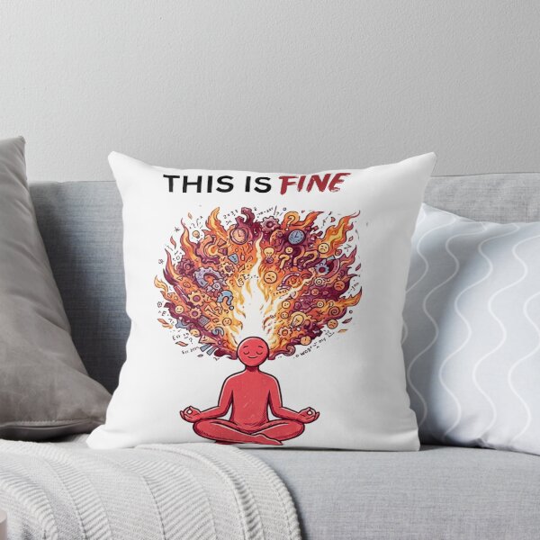 Item preview, This Is Fine - Calm Outside Chaos Inside Sarcastic Design designed and sold by Specialdesign10.