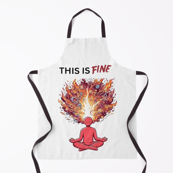 Item preview, This Is Fine - Calm Outside Chaos Inside Sarcastic Design designed and sold by Specialdesign10.