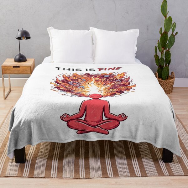 Item preview, This Is Fine - Calm Outside Chaos Inside Sarcastic Design designed and sold by Specialdesign10.