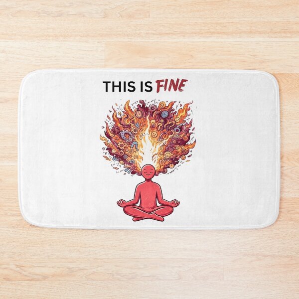 Item preview, This Is Fine - Calm Outside Chaos Inside Sarcastic Design designed and sold by Specialdesign10.