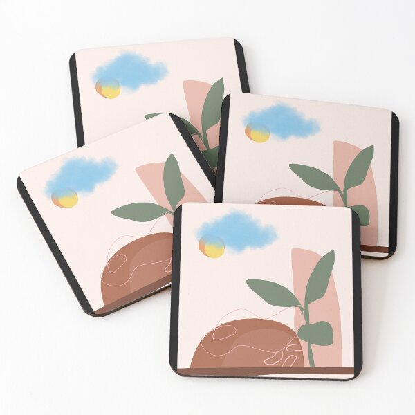 Item preview, Minimalist Abstract Landscape Botanical Wall Art designed and sold by Surabhi Chandak.