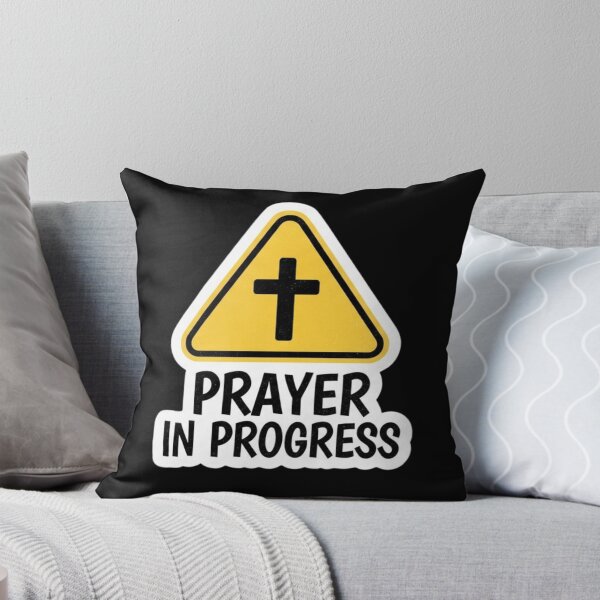 Item preview, Prayer in Progress Fun Christian Design with Cross designed and sold by MantoSagrado.