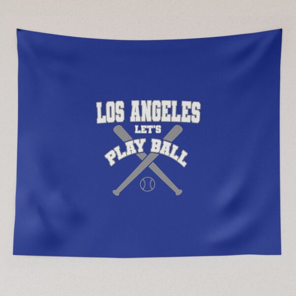 Item preview, Los Angeles Baseball Let's Playball Cross Bats designed and sold by MASMUS27.