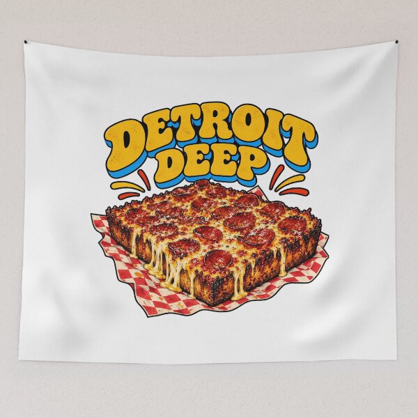 Item preview, Detroit Pizza Deep Dish Melting Foodie Enthusiast designed and sold by chattsuede.