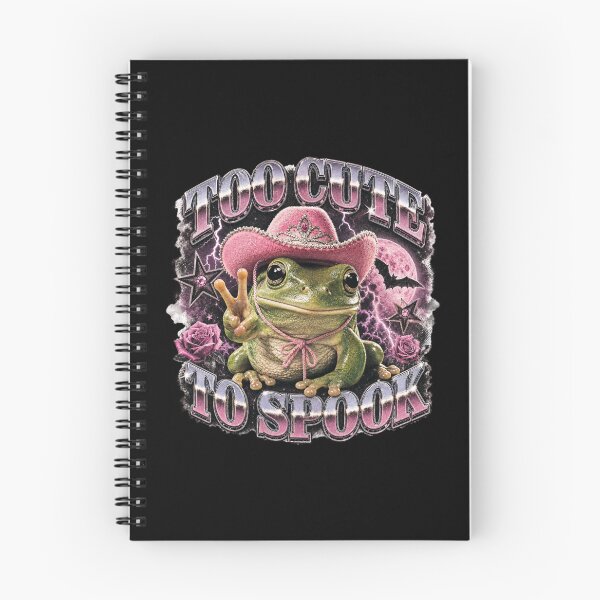 Item preview, Too Cute To Spook Cowgirl Frog T-Shirt | Pink Cowboy Hat Toad Roses Western Halloween Gift designed and sold by illeN-Art-World.