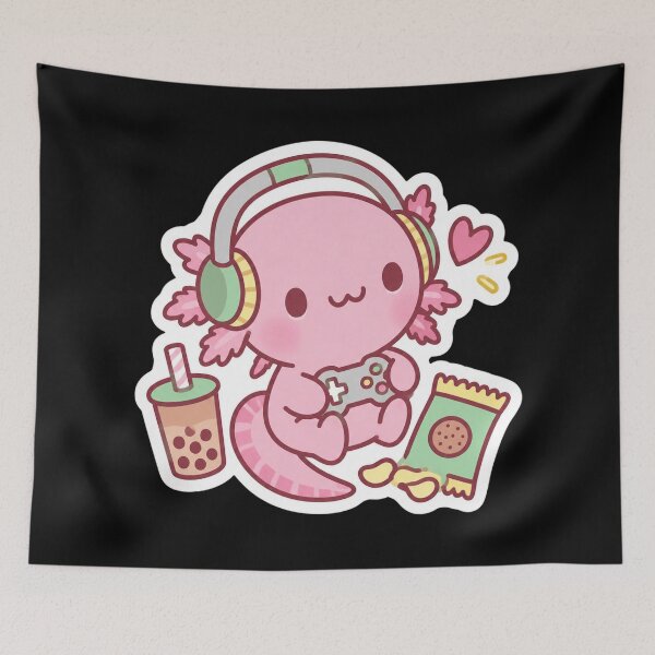 Item preview, Pink Axolotl Gamer designed and sold by ClaireCum.