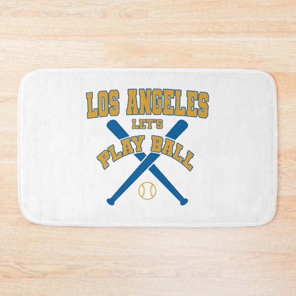 Item preview, Retro Los Angeles Baseball Lets Playball Crossed Bats designed and sold by MASMUS27.